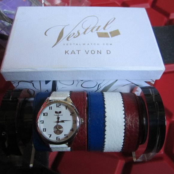 RARE ! Kat Von D Vestal watch & cuff - Picture 1 of 4